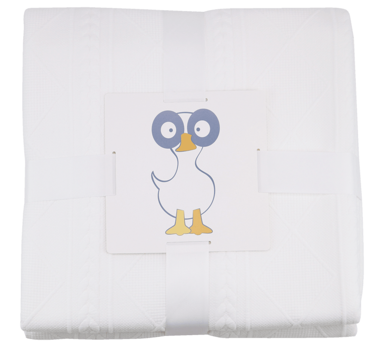 Goosewaddle® Mommy & Me Knit Blanket Set - White