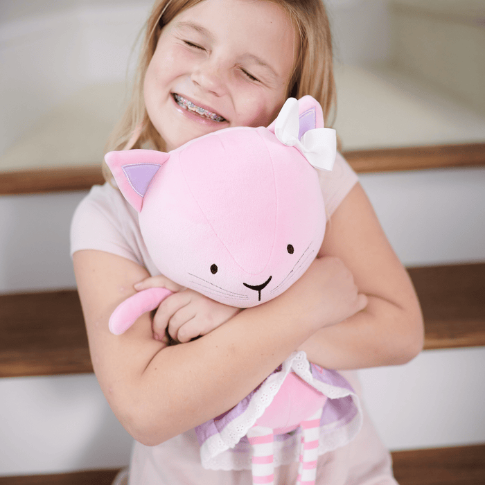 Goosewaddle® Lucy Kitty Plush Doll with Dress