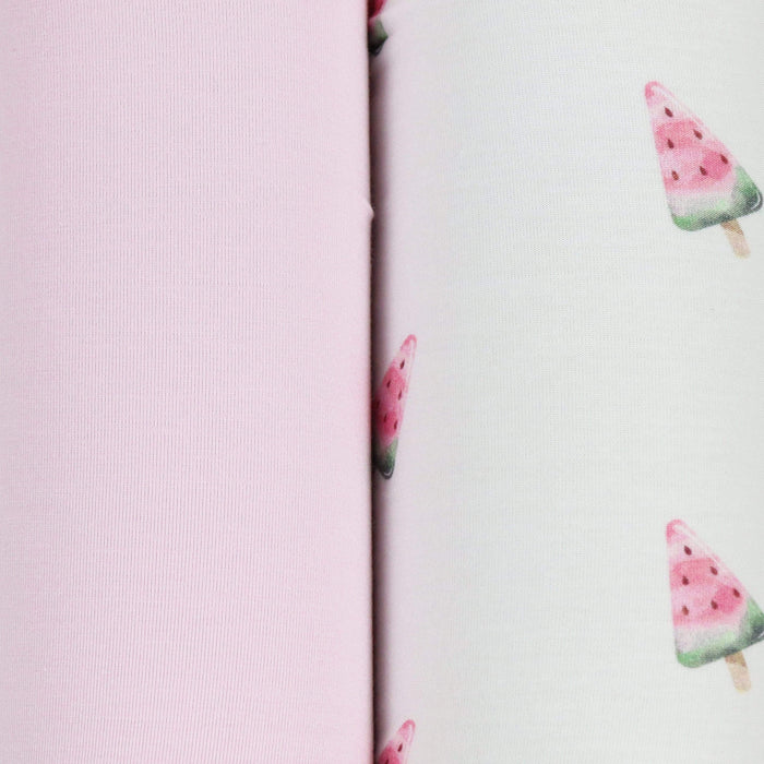 Goosewaddle® Watermelon Popsicle and Pink 2 PK Swaddle Blanket