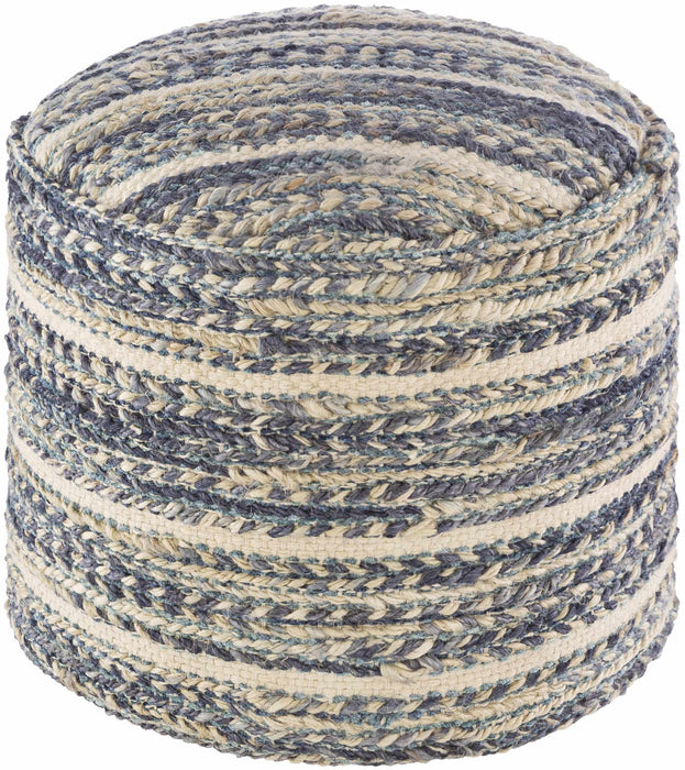 Hauteloom Grayville 18" Jute Pouf