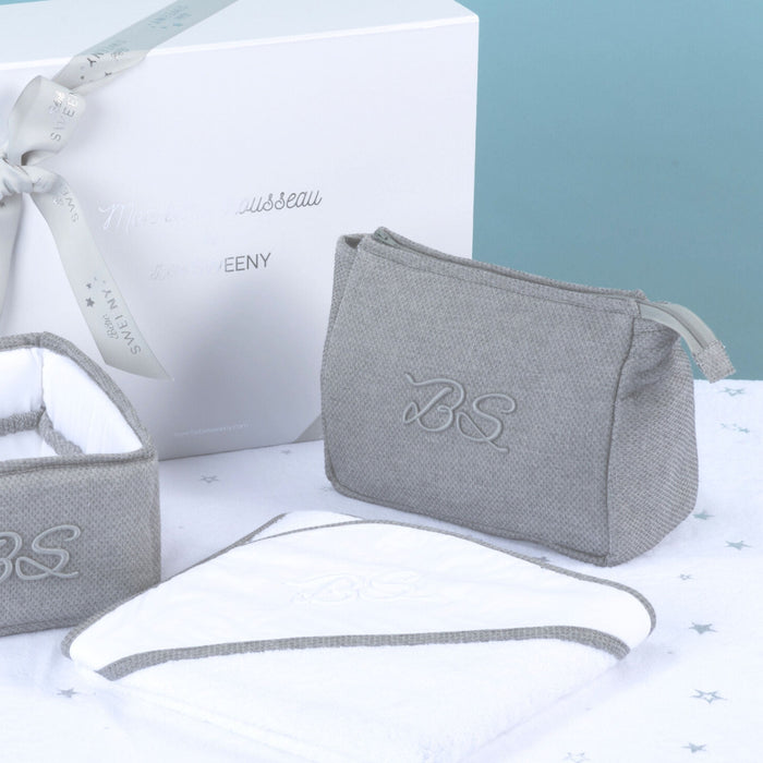 Bebe Sweeny MON BEAU TROUSSEAU | Grey Wash Bag (25cm)