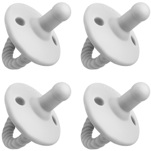 Comfy Cubs Pacifiers, 4 Pack - Grey