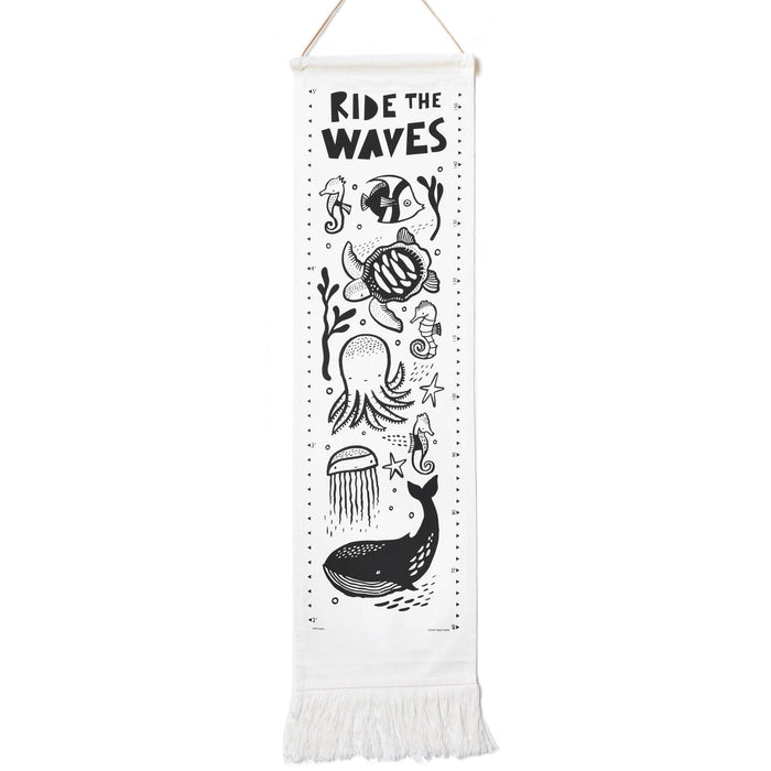 Wee Gallery Canvas Growth Chart - Ocean