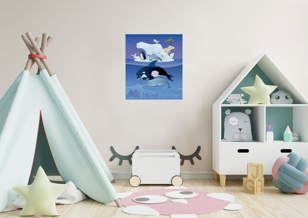 Fathead Nursery: North Pole Mural - Removable Wall Adhesive Decal