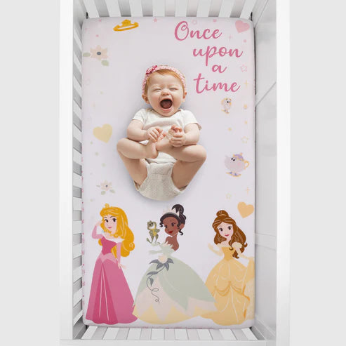 Disney Princess Make A Wish Photo Op Fitted Crib Sheet