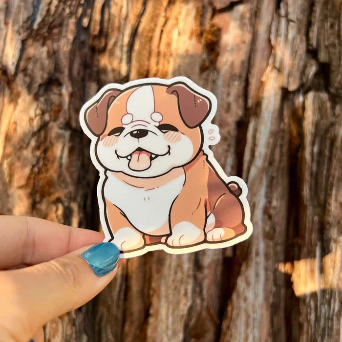 Stick With Finn Bulldog Sticker