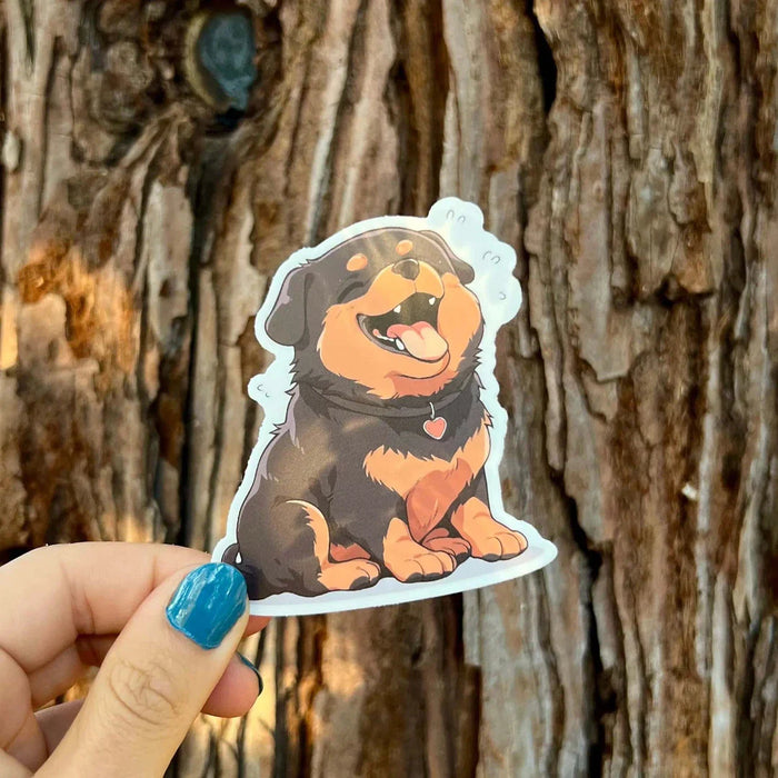 Stick With Finn Rottweiler Sticker