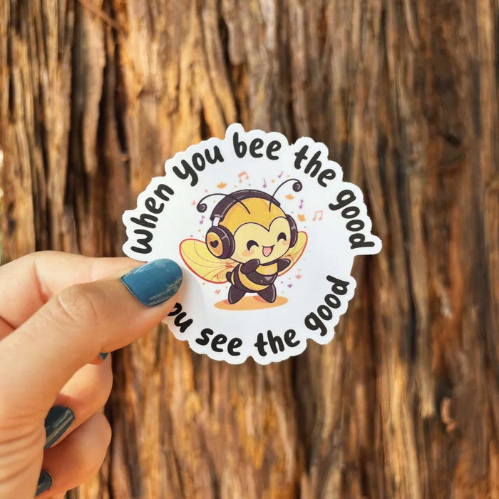 Stick With Finn Bee "See the Good" Sticker