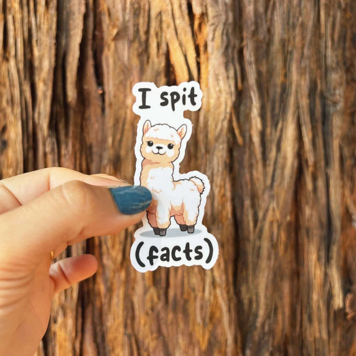 Stick With Finn Llama "I Spit (Facts)" Sticker