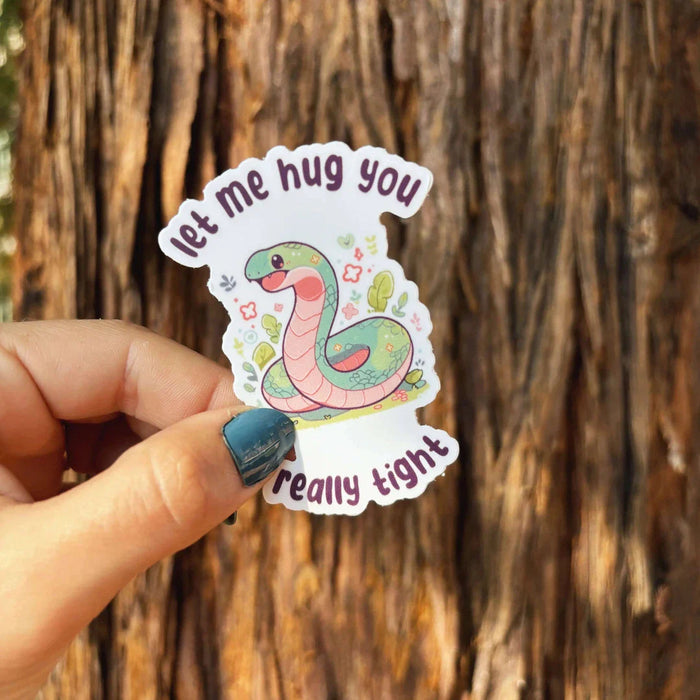 Stick With Finn Snake "Let Me Hug You Really Tight" Sticker