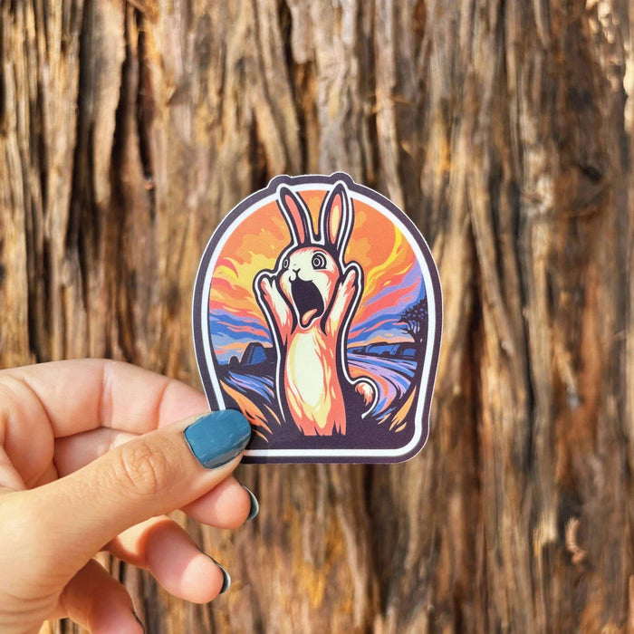 Stick With Finn The Scream Bunny Sticker