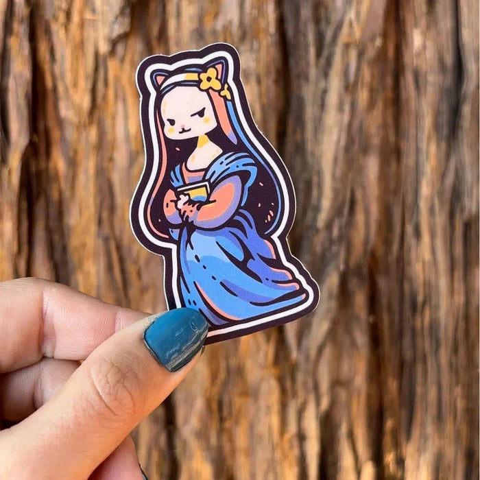 Stick With Finn Meowna Lisa Sticker