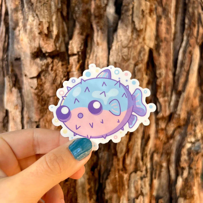 Stick With Finn Pufferfish Sticker