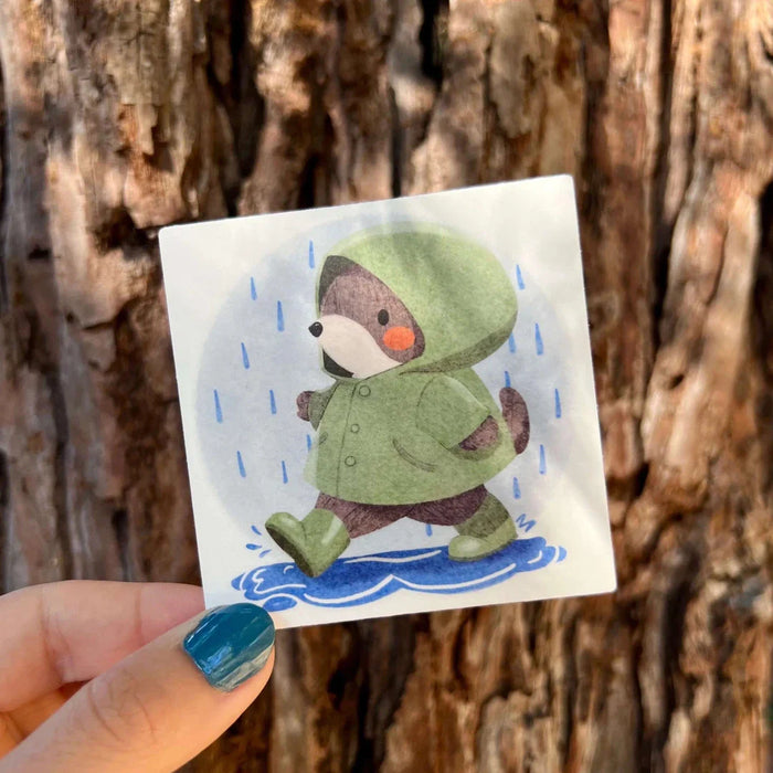 Stick With Finn Rainy Day Mole Sticker