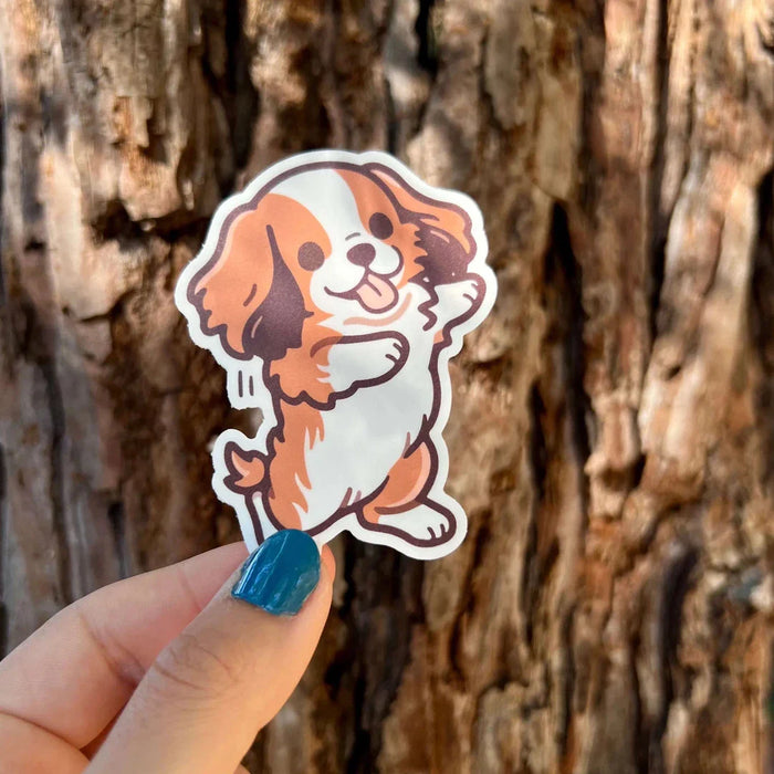 Stick With Finn Cavalier King Charles Spaniel Sticker