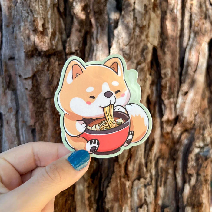 Stick With Finn Shiba Inu Ramen Sticker