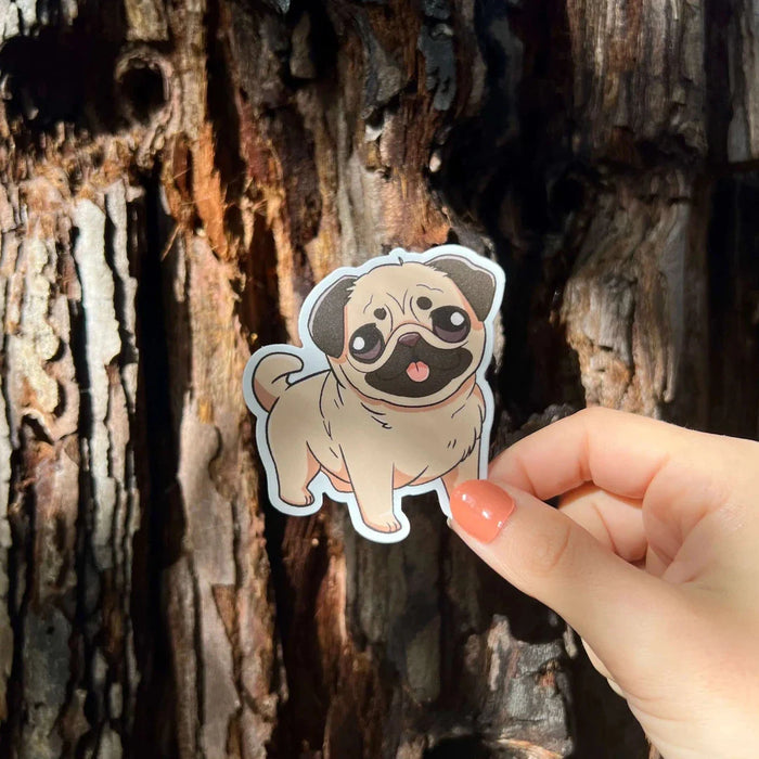 Stick With Finn Pug Sticker