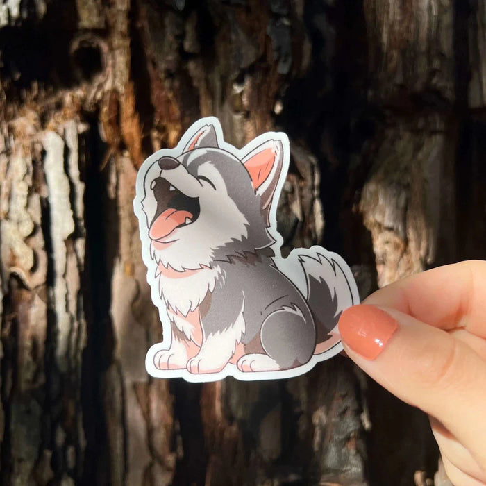 Stick With Finn Husky Sticker