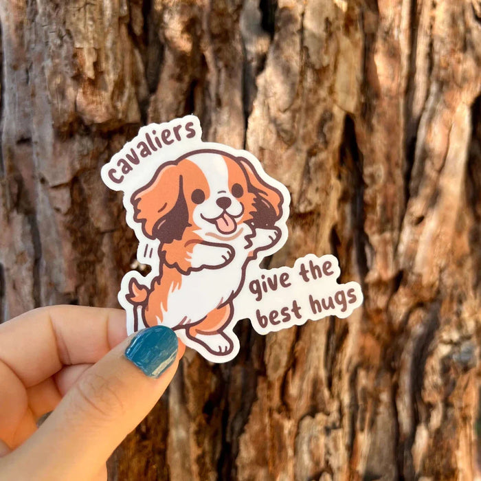 Stick With Finn "Cavaliers Give the Best Hugs" Sticker