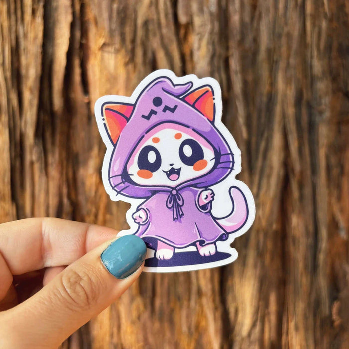 Stick With Finn Halloween Kitty Sticker