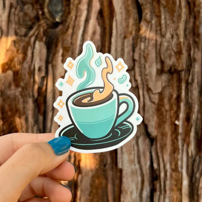 Stick With Finn Espresso Sticker