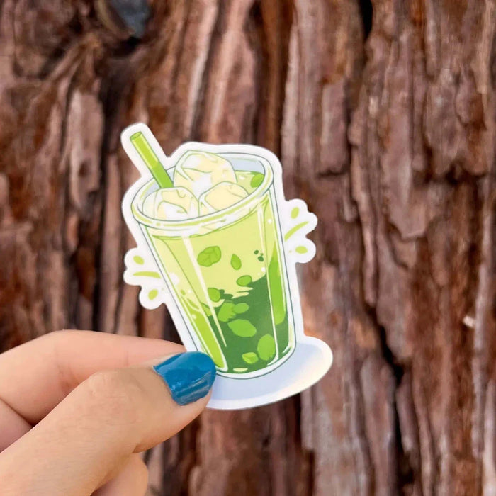 Stick With Finn Matcha Iced Latte Sticker