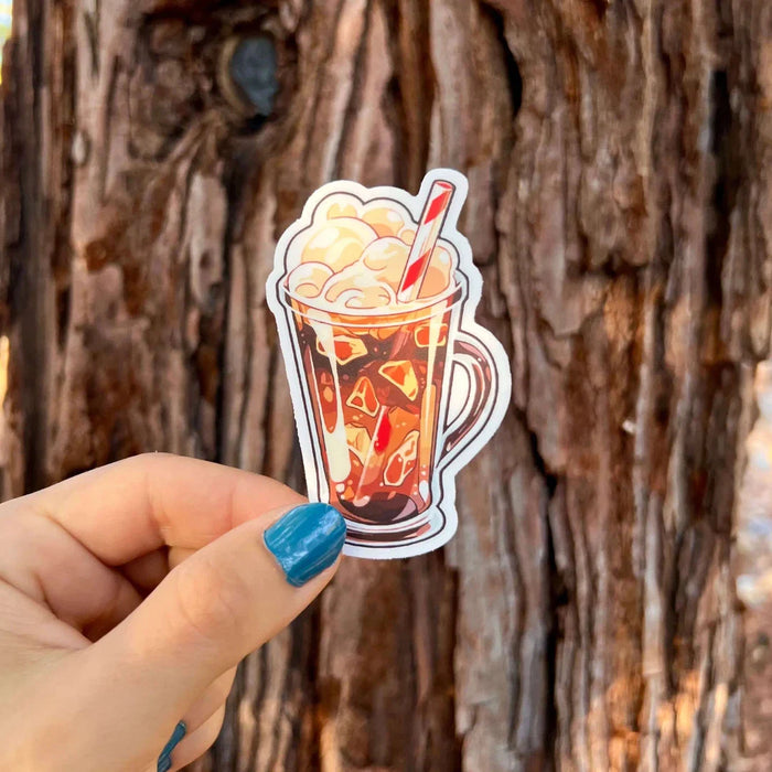 Stick With Finn Root Beer Float Sticker