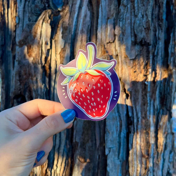 Stick With Finn Delicious Red Strawberry Sticker