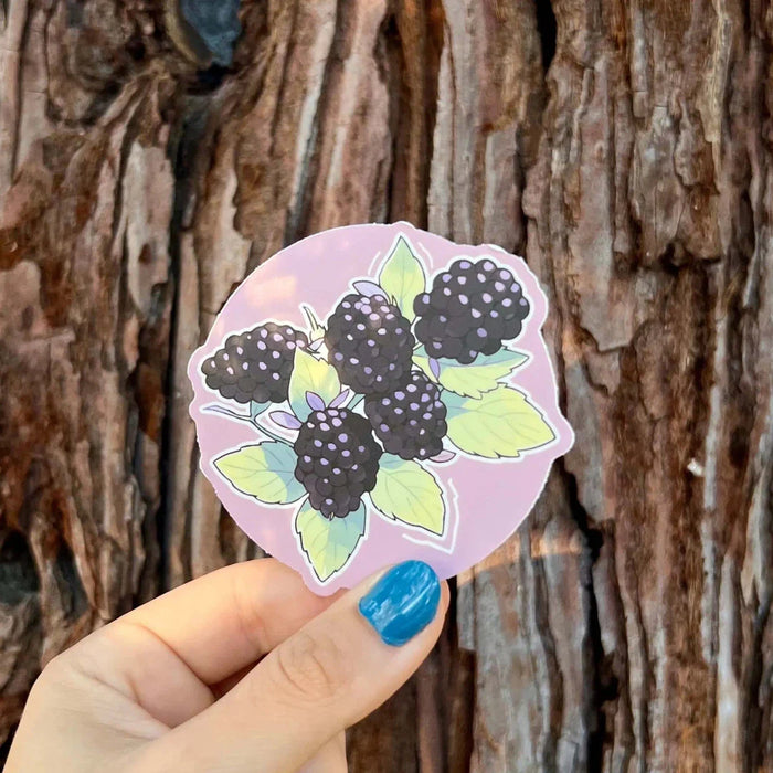 Stick With Finn Blackberries Sticker