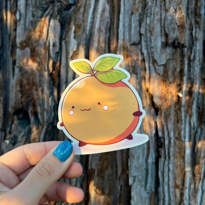 Stick With Finn Happy Cute Orange Sticker