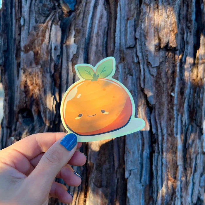 Stick With Finn Smiling Tangerine Sticker