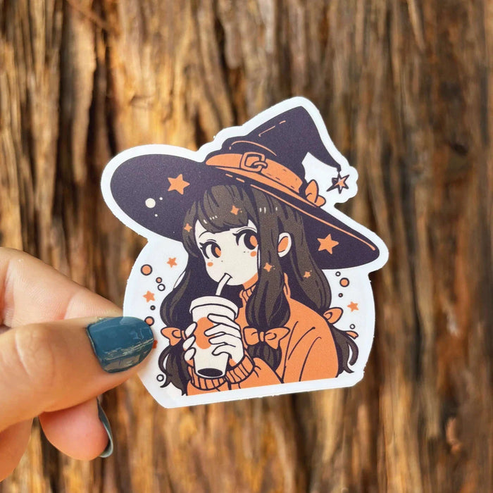 Stick With Finn Witch Latte Sticker