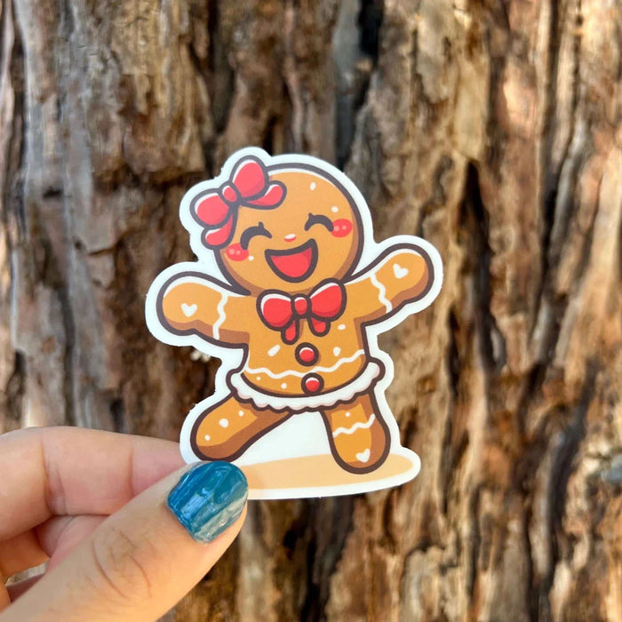 Stick With Finn Gingerbread Woman Sticker