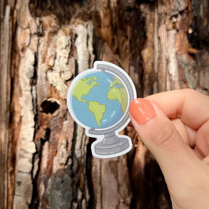 Stick With Finn Globe Sticker