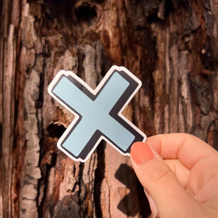 Stick With Finn Multiplication Symbol Sticker