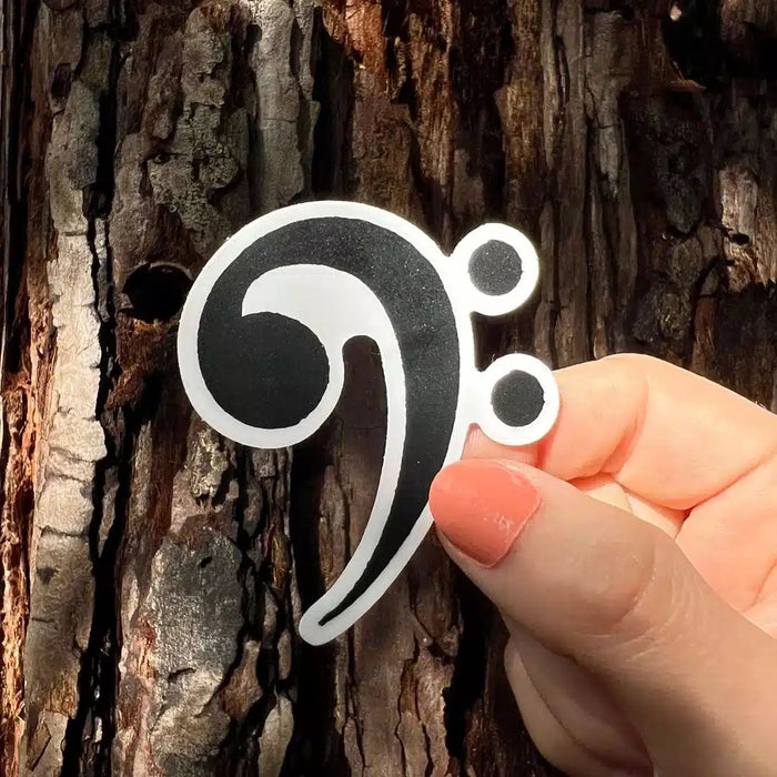 Stick With Finn Bass Clef Sticker