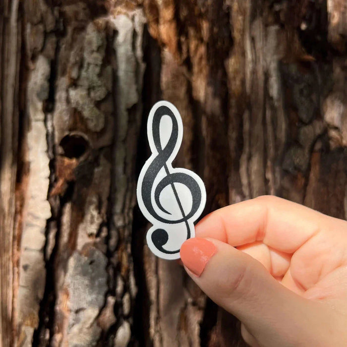 Stick With Finn Treble Clef Sticker