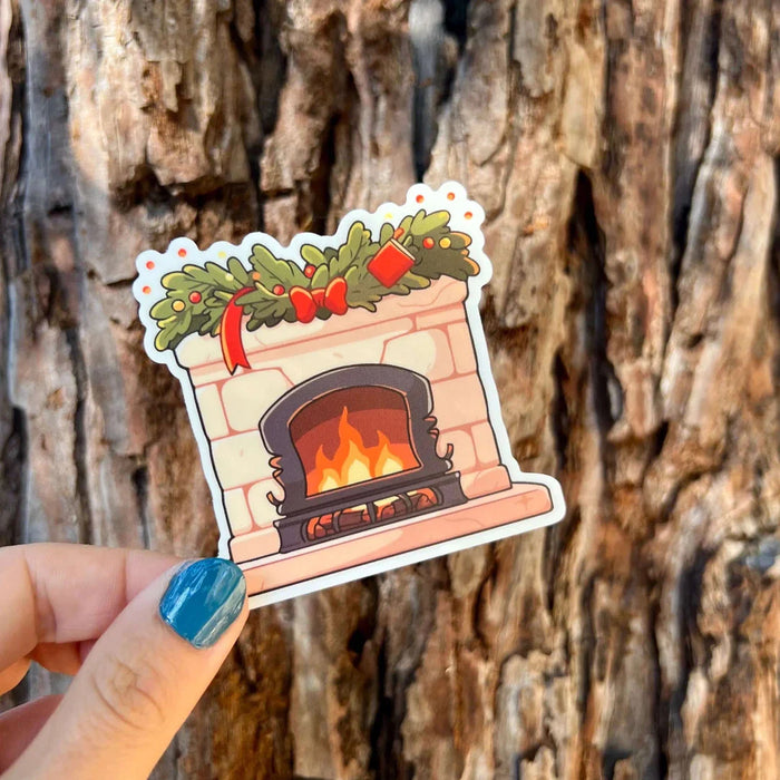 Stick With Finn Fireplace Sticker