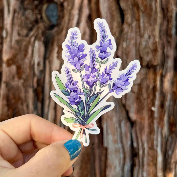 Stick With Finn Lavender Sticker