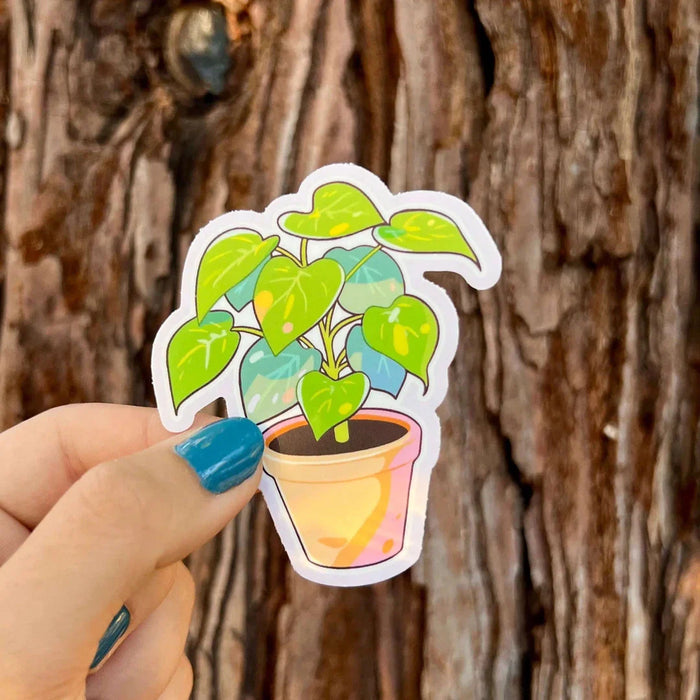 Stick With Finn Pothos Sticker