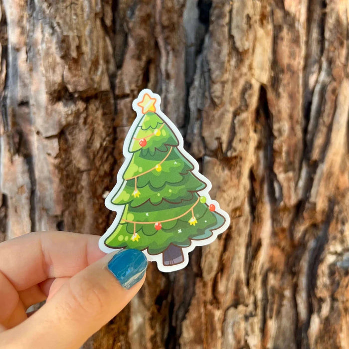 Stick With Finn Christmas Tree Sticker