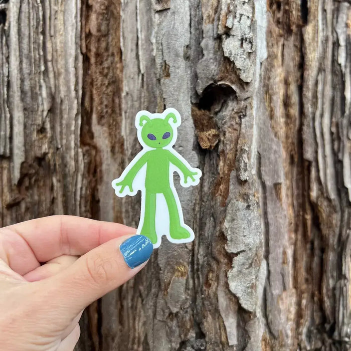 Stick With Finn Friendly Alien Sticker