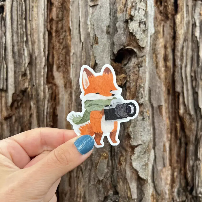 Stick With Finn Fox Photographer Sticker