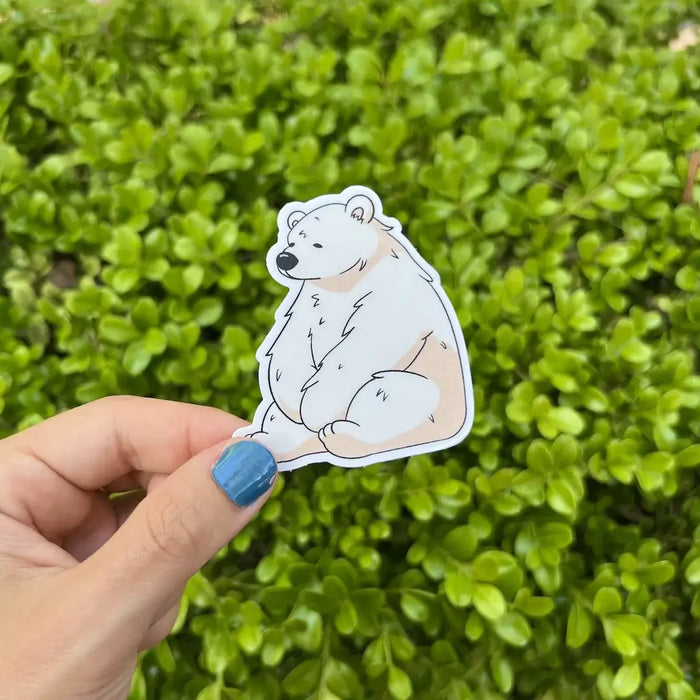 Stick With Finn Polar Bear Sticker