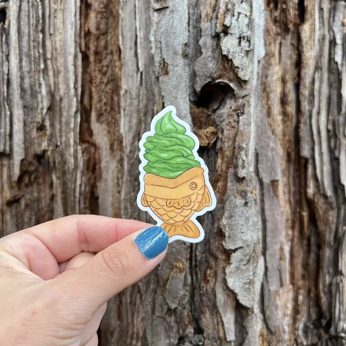 Stick With Finn Matcha Taiyaki Ice Cream Sticker