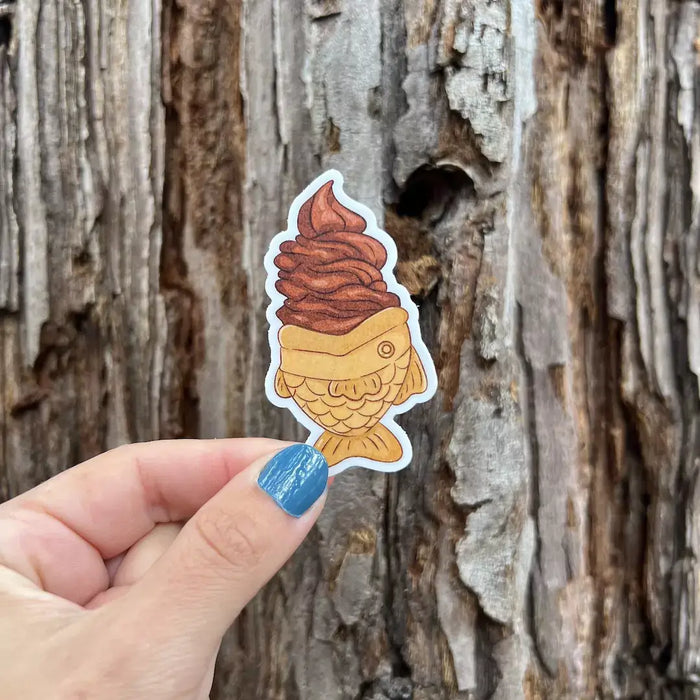 Stick With Finn Chocolate Taiyaki Ice Cream Sticker