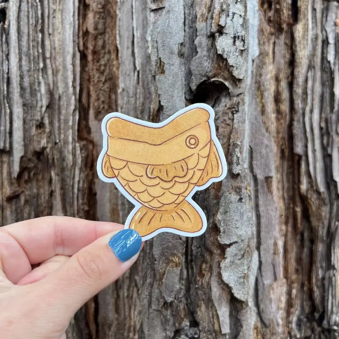 Stick With Finn Taiyaki Cone Sticker