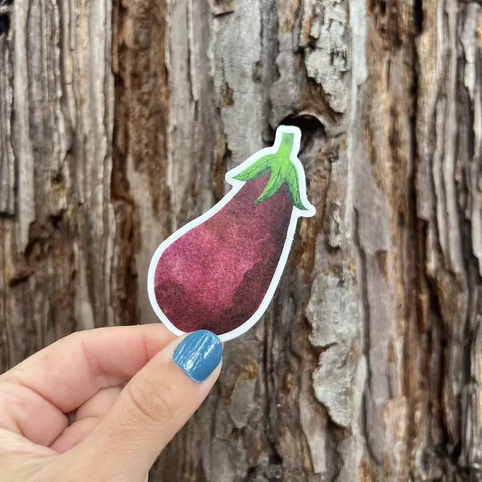 Stick With Finn Eggplant Sticker