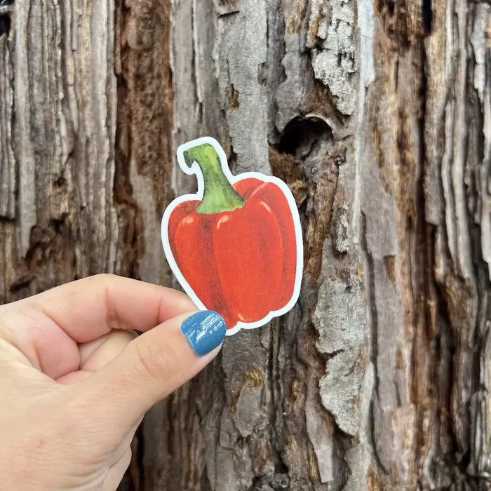 Stick With Finn Red Bell Pepper Sticker