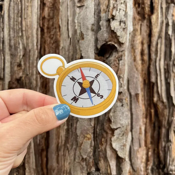 Stick With Finn Compass Sticker